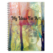 混合メディアヴィンテージレディーインクの流出 ノートブック (正面)