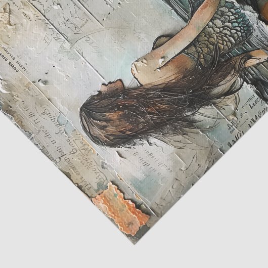 混合メディア・デコペにおけるマーメイドティッシュペーパー 薄葉紙 (詳細)