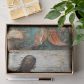 混合メディア・デコペにおけるマーメイドティッシュペーパー 薄葉紙 (ギフト)