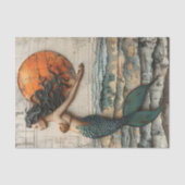 混合メディア・デコペにおけるマーメイドティッシュペーパー 薄葉紙 (正面)