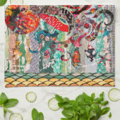 混合メディカラフルアたこキッチンタオル キッチンタオル (折り畳み)