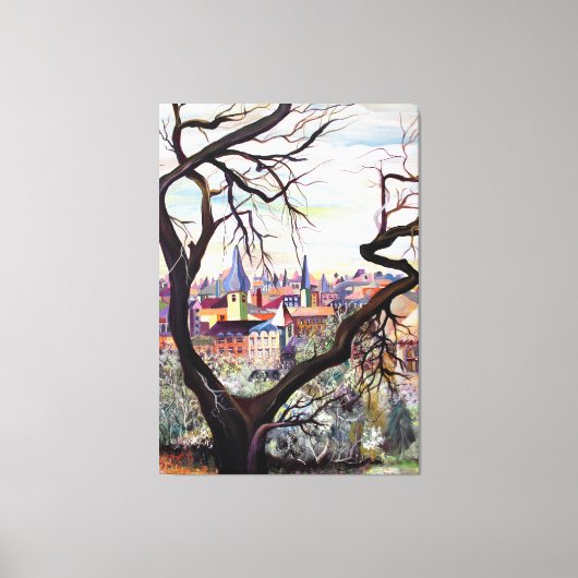 混合メディフランスのア・ボヘミアンの古代の繁栄 キャンバスプリント (正面)