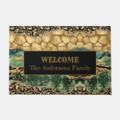 混合モダンアニマルプリント瑪瑙 ドアマット (正面)