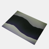 混合モダンリッチ深い灰色パタクールーン ドアマット (アングル)