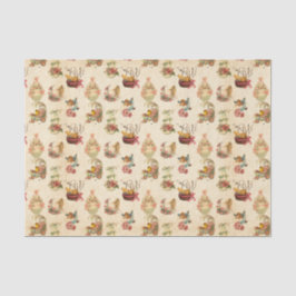 混合ヴィンテージイースターホリデーパーティーのタイル組織 薄葉紙