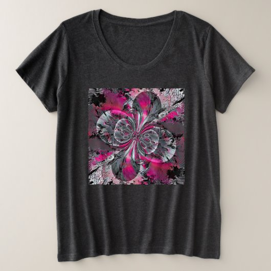 混合信号とサイズTシャツ プラスサイズTシャツ (デザイン正面)