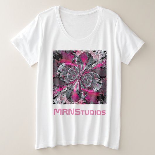 混合信号とサイズTシャツ プラスサイズTシャツ (デザイン正面)