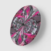 混合信号大型クロック ラウンド壁時計 (傾斜)