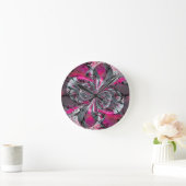 混合信号大型クロック ラウンド壁時計 (ホーム)