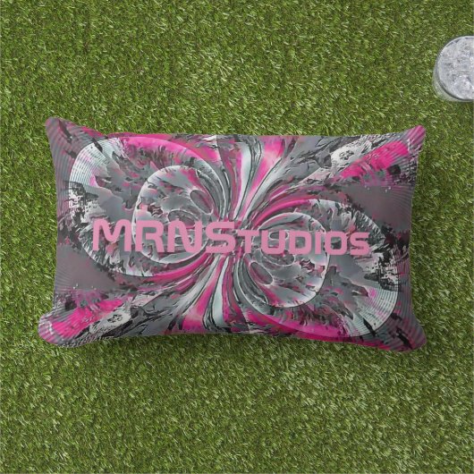 混合信号腰枕 アウトドアクッション (芝生)