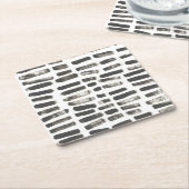 混合信号III スクエアペーパーコースター (アングル)