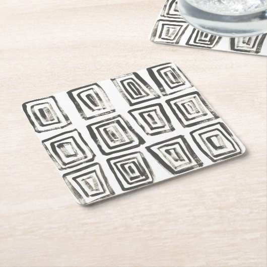 混合信号IV スクエアペーパーコースター (アングル)