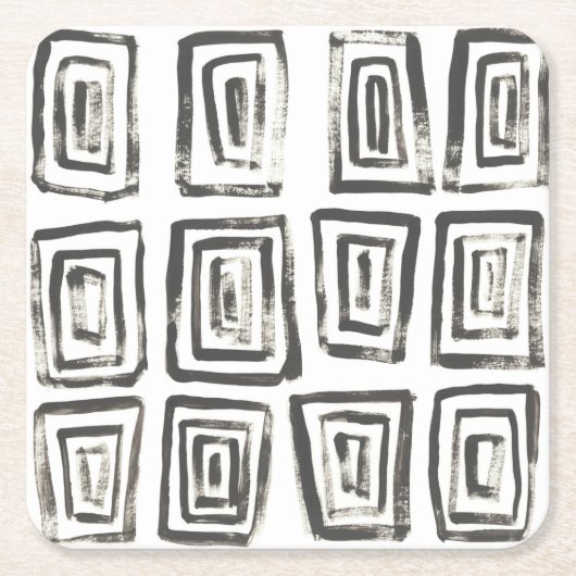 混合信号IV スクエアペーパーコースター (正面)