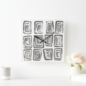 混合信号IV スクエア壁時計 (ホーム)