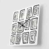 混合信号IV スクエア壁時計 (傾斜)