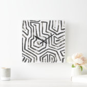 混合信号V スクエア壁時計 (ホーム)