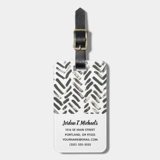 混合信号VII ラゲッジタグ (正面縦)