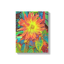 混合媒体ストレッチキャンバス印刷