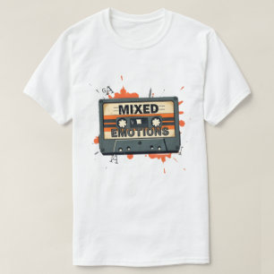 混合感情カセットTシャツ Tシャツ