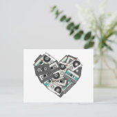 混合感覚カセットテープハート ポストカード (スタンド正面)