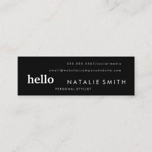 混合文字 スキニー名刺