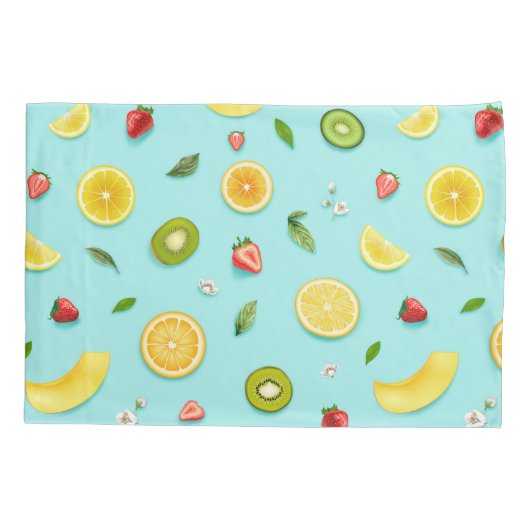 混合果実 枕カバー (裏面-左)