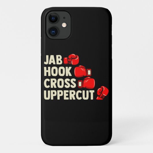 混合武術アーツコンバット – Jabフッククロスアップパークス Case-Mate iPhoneケース (裏面)