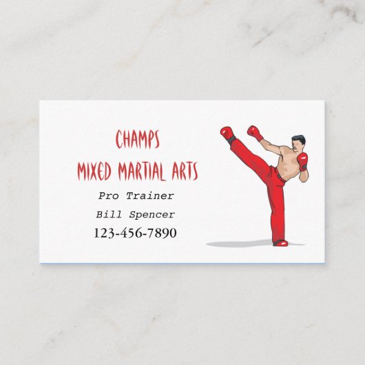 混合武術アーツビジネスカード 名刺 (正面)