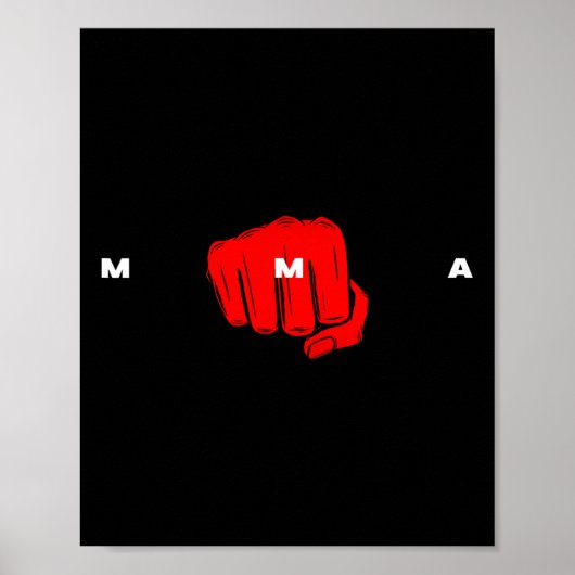 混合武術アーツボクシング柔術レスリングmma ポスター (正面)