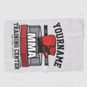 混合武術アーツADD NAME mma戦闘訓練 ゴルフタオル (横)