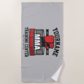 混合武術アーツADD NAME mma戦闘訓練 ビーチタオル (正面)