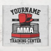 混合武術アーツADD NAME mma戦闘訓練 ビールラベル (シングルラベル)