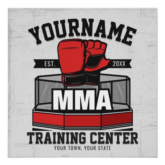 混合武術アーツADD NAME mma戦闘訓練 ポスター (正面)