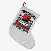 混合武術アーツADD NAME mma戦闘訓練 ラージクリスマスストッキング (正面 (吊り時))