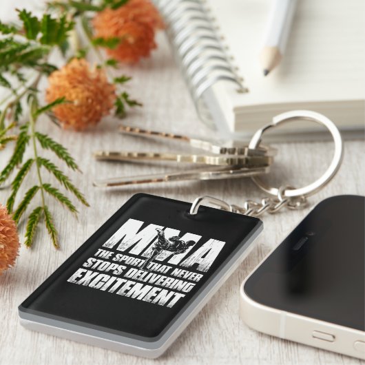 混合武術アーツmmaファイターケージファイター キーホルダー (正面右)