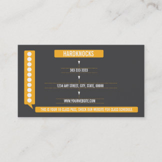 混合武術アートビジネスカード10クラスパスカード ロイヤリティカード