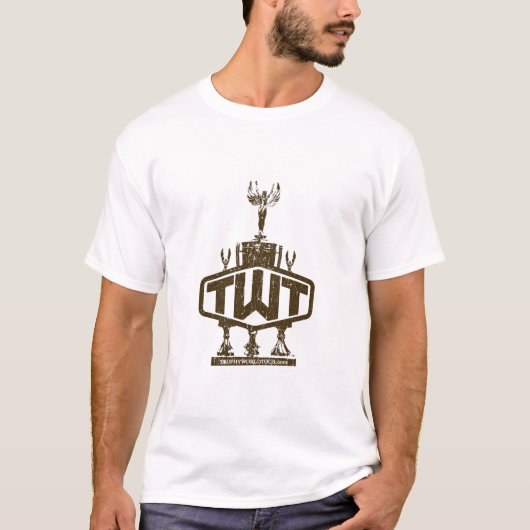 混合物の信号器のTシャツ(TWTの動揺してなロゴ) Tシャツ (正面)