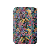 混合秋葉フローラベリー水の色のパターン バスマット (正面縦)