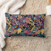 混合秋葉フローラベリー水の色のパターン ランバークッション (ブランケット)