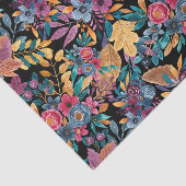 混合秋葉フローラベリー水の色のパターン 薄葉紙 (詳細)