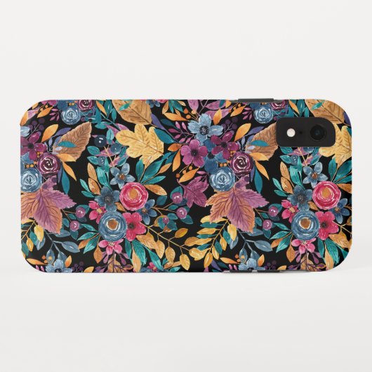 混合秋葉フローラベリー水の色のパターン Case-Mate iPhoneケース (裏面(横))