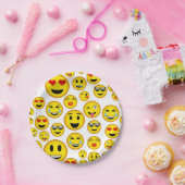 混合絵文字パーティープレート ペーパープレート (パーティー)