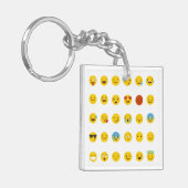 混合絵文字30 キーホルダー (正面左)