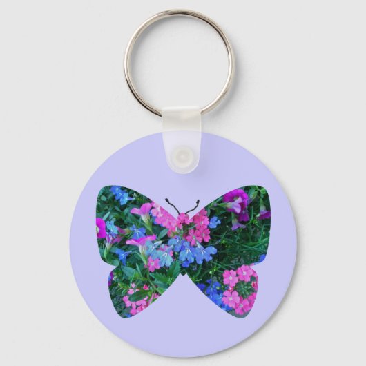 混合花蝶キーチェーン キーホルダー (正面)