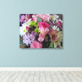 混合花 キャンバスプリント (インサイチュ (ウッドフロア))