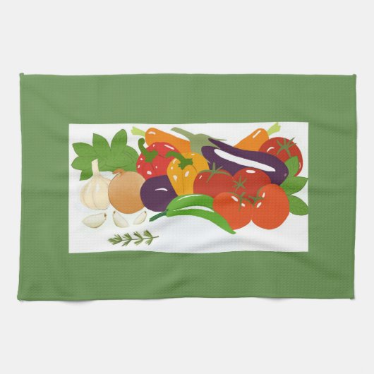 混合野菜 キッチンタオル (横)