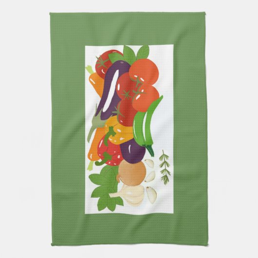 混合野菜 キッチンタオル (縦)