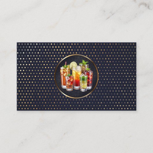 混合飲料の品揃え | 混合学 名刺 (正面)