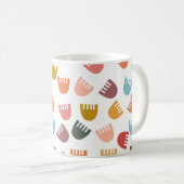 混合Boho花コーヒーマグ コーヒーマグカップ (正面右)