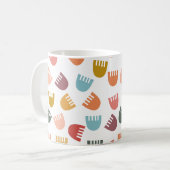 混合Boho花コーヒーマグ コーヒーマグカップ (正面左)